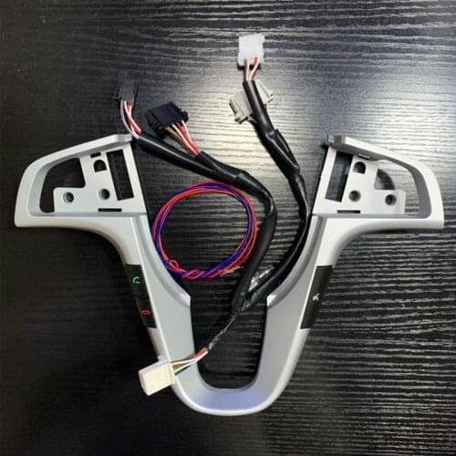 1pc For Hyundai VERNA SOLARIS Multi-function Steering Wheel Audio Control Buttons frame rim decorate button+wire