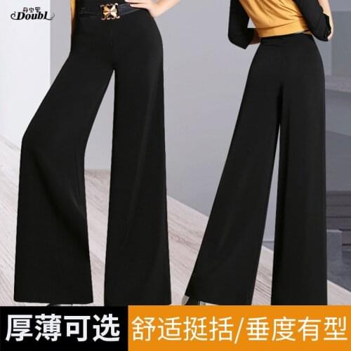 2018 Ballroom Dance pants Ladys Tango Waltz Dancing costumes Women Ballroom Dance Competition pants DB802