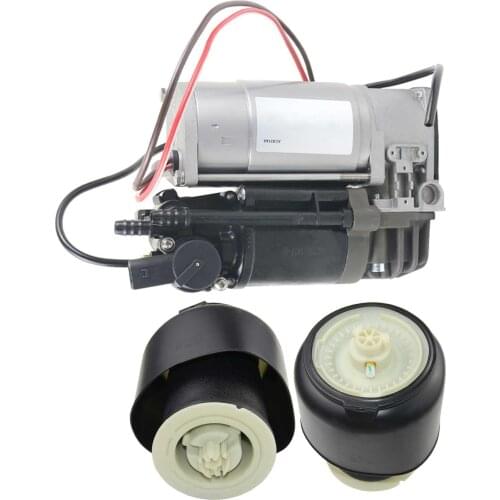 AP03 Air Compressor pump + 2pc Air Springs Fits For BMW 5 Series F07 GT F11 3.0L 4.4L 37206789450 37206794465