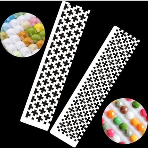 Stainless Steel DIY Drawing Ruler Square Round 5D Drill Diamond Painting Tools Embroidery Accessory