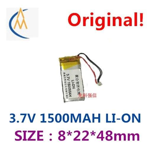 New full capacity 3.7V polymer lithium battery 802248 1500mah MP3 Bluetooth headset / device / micro circuit board test module