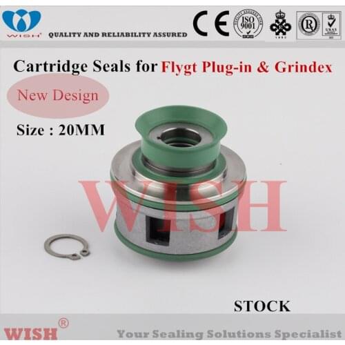 20mm New plug in cartridge seal /Flygt and Grindex pump mechanical seal 2610/2620/2630/2640/4610/4620