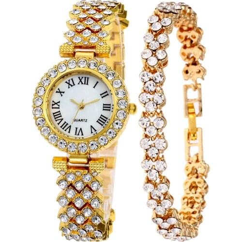 New Explosions Fashion Business Diamond Luxury Elegant Shi Ying Ladies Watch Bracelet Set Christmas Gifts Womens Watch Luxury