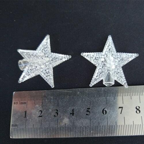 Plastic Stars Fruitstars for DIY LED String Christmas Holiday Home Garden Wedding Party Decoration Lights