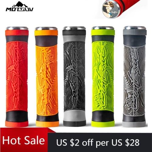 MOTSUV 1 Pair Bicycle Silica Gel Handlebar Grips MTB Removeable Plastic Ultralight Anti-skid Soft End Plugs Bike Handle Bar Grip