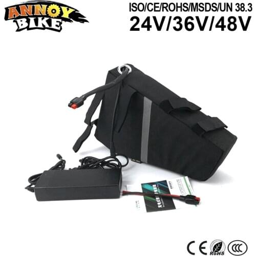 48V20Ah 1000W 1500W Triangle Battery Electric Bike Scooter Motorcycle Frame Battery Lithium Battery with Bag 54.6V 2A charger