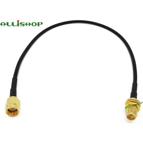 Hot Sale SMA female bulkhead to SMA male Connector RG174 External WiFi Wireless Antenna Extension Cable 20cm