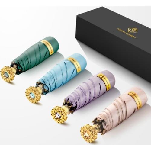 Luxury Ultralight Umbrella Creative Automatic Sun Umbrella Rain Women Anti UV Parasol Folding Clear Umbrellas Simple Design