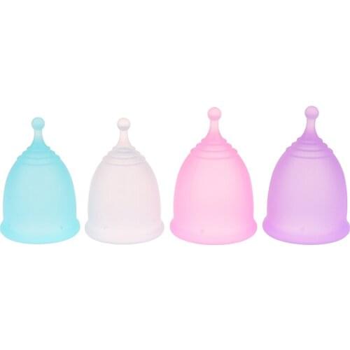 1Pcs Menstrual Cup Women Feminine Hygiene Menstrual Cup Medical 100% Silicone Cup Reusable Lady Cup Collector Menstrual