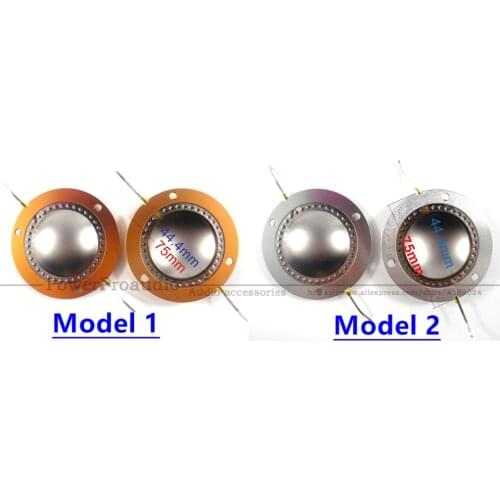 2 pcs/lot Titanium Film 44.4MM speaker Voice Coil Horn Tweeter Diaphragm 44 Core 8OHM Speaker Repair Accessories Driver