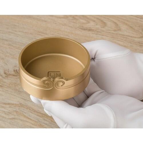 Global Limited Signed Edition # 2020 BEST GIFT HOME office company business Ornament TOP Handmade brass Ashtray art statue