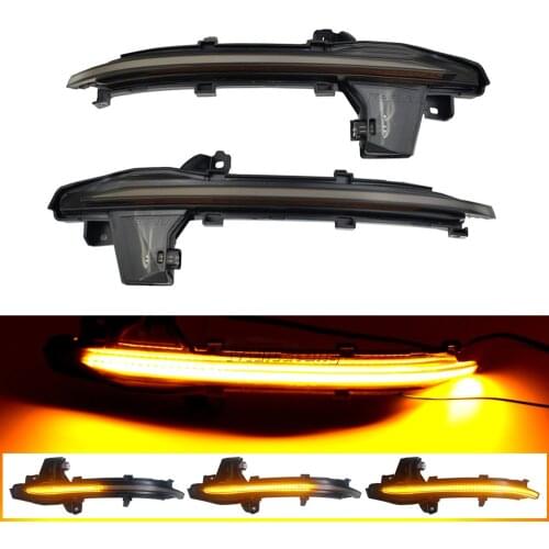 LHD Smoked Lamp For Audi A6 C8 4A A7 4K A8 D5 4N 2019 2020 Car LED Dynamic Turn Signal Light Side Mirror Indicator Accessories