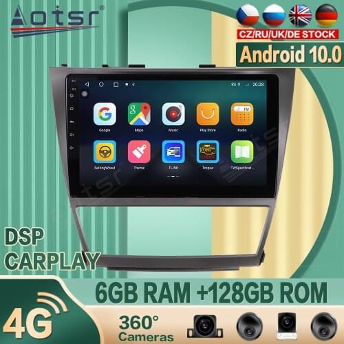 For Toyota Camry 2006 -2011 Android Car radio Player GPS Navigation 360 camera Auto Stereo Multimedia Headunit Video DSP carplay