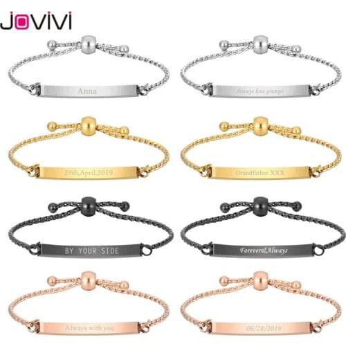 Jovivi Custom Text Stainless Steel Bracelet Crystal Cube Cremation urn Locket Memorial Engraving Name Date Bracelets DIY Jewelry