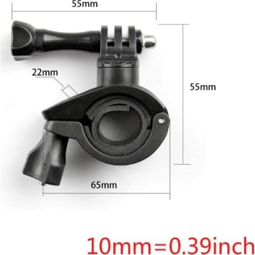 H7JA Go Pro Hero Camera Bicycle Mount Bike Motorcycle Bracket Holder Support for gopro Hero 3+ 6/5/4/3/2 Skeleton Frame Stand