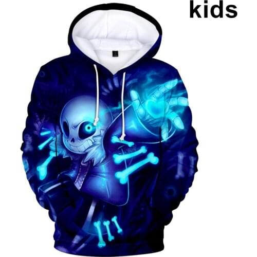 3 To 14 Years 3D Undertale Sans Clothing Children Kids Boy/Girls Harajuku Hoodies Sweatshirt Outerwear Child Hoodie pullover