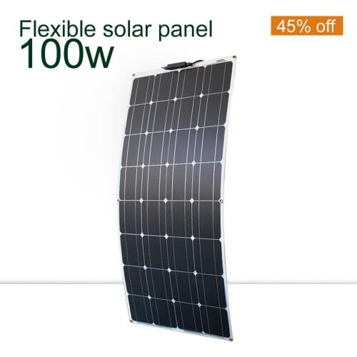 Yingguang flexible solar panel 100w 200w 12v battery charger module panel solar for camping home caravan