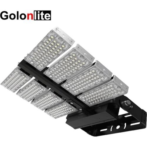 Golonlite LED flood light 1000W 1500W 1200W 500W 800W 600W Rotating football soccer tennis sport court field high mast stadium