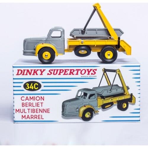 1/43 Alloy Camion Berliet Multibenne Marrel 34C Toy Vehicle Die Cast Engineering Dump Truck Toys Car For Collection