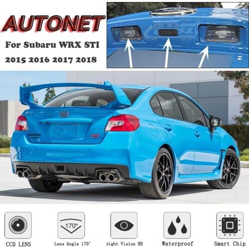 AUTONET Backup Rear View camera For Subaru WRX STI 2015 2016 2017 2018 2019 Night Vision Parking camera license plate camera
