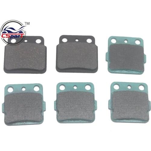 3 Pairs Brake Pad Set Front Rear For SUZUKI ATV LTZ 400 QuadSport (2003-2011) LTZ400 LT-Z LT-Z400