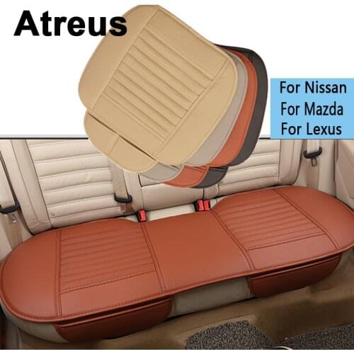 Atreus Car Styling Four Seasons Leather Cushions seat Covers For Nissan Qashqai Mazda 3 6 2 CX-5 CX5 Lexus RX NX GS Accessories
