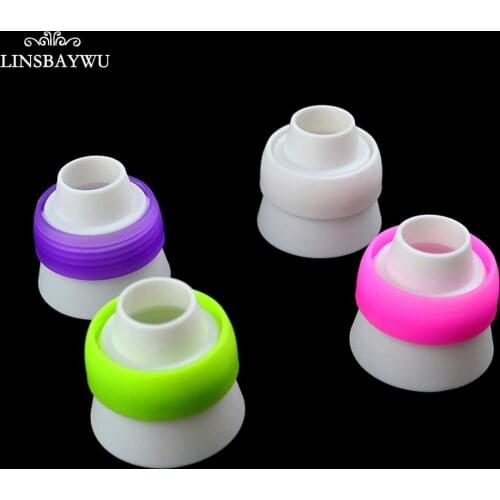 LINSBAYWU Big size Icing Piping Bag Nozzle Converter Cream Coupler Cake Decorating Tools For Cupcake Russian Nozzle Tips