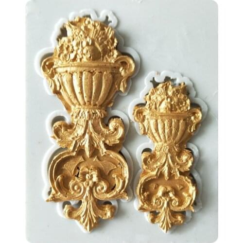 Luyou 1pcs Lace Silicone Baking Tools Cake Lace Mold Flower Pattern Fondant Molds Lace Cake Decorating Tools FM1566