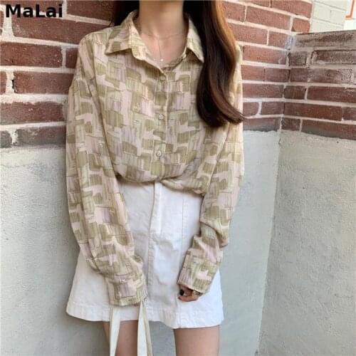 Блузки с принтом Malai China At AliExpress