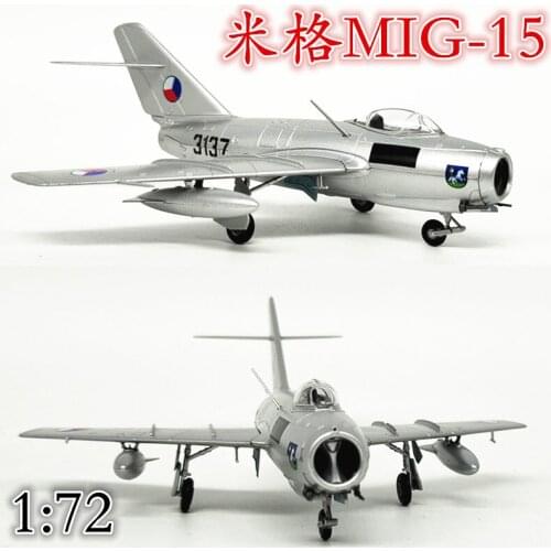 1:72 Diecast Simulation Model Czech Air Force MIG15 Fighter Plastic Model Aircraft Model Aircraft Collection Ornaments Gifts
