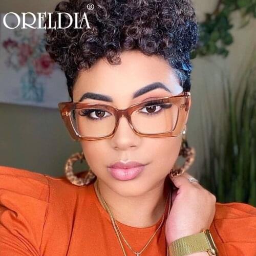 Fashion Ladies Glasses Small Frame Cat Eye Flat Glasses Candy Color Frame Optical Frame Can Wear Myopia Glasses 2020 Latest Hot