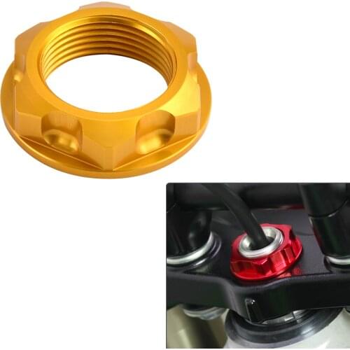 Motorcycle Steering Stem Nut Bolt For Suzuki RMZ250 RMX250 04-06 DRZ400E DRZ400S DRZ400SM DL650 DL1000 DL 650 1000 V-Strom XT