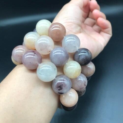 Natural Violet Bracelet Ice Transparent Gold Silk Jade Violet Bracelet Jade Jade Gift