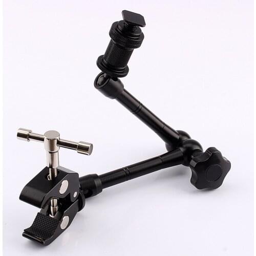 New 11" Adjustable Friction Articulating Magic Arm + Super Clamp For DSLR LCD Monitor LED Light Camera Accessories