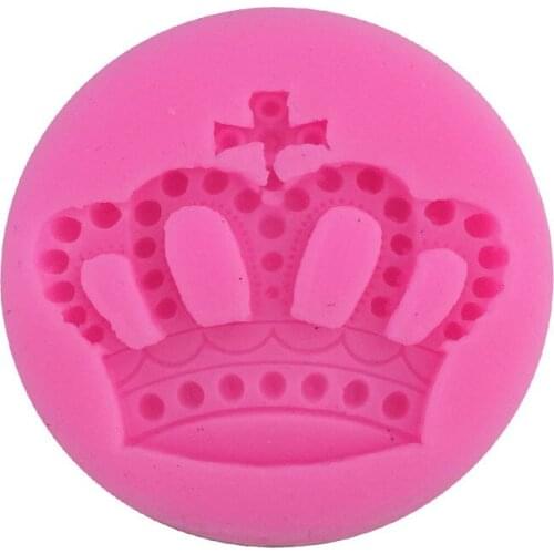 New Crown Cartoon Liquid Silicone Sugar Cake Mould M083