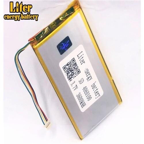 Plug 1.0-5P 4060100 Wholesale price 3.7v 3600mah lipo battery in rechargeable Batteries tablet pc 7 inch MP4 MP5