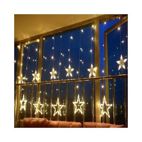138 LED Outdoor Home Warm White Christmas Decorative Xmas String Fairy Curtain Lamp Garlands Party Lights for Wedding