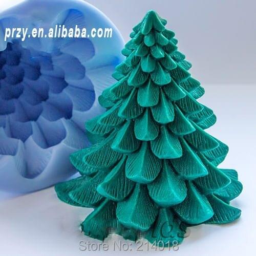 3d Christmas Tree Soap Mold Silicone Molds Candle Moulds Pine Shape Good Quality Candles Mould Moulds 001 Clay Resin Aroma Stone