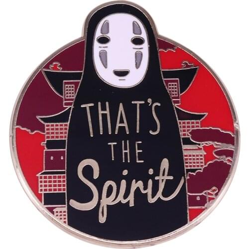 No face bathhouse lapel pin Ghibli Spirited Away fans gift