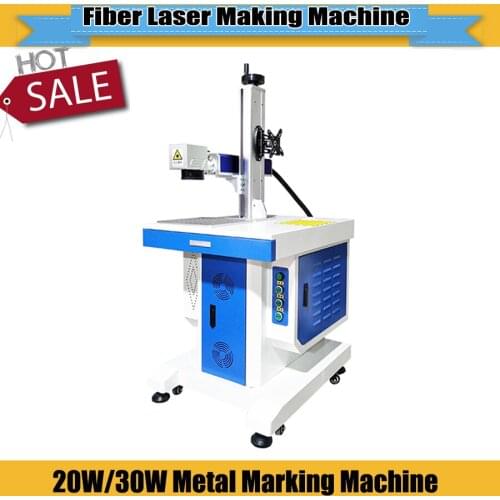 Good quality 20W 30W dektop jewelry laser engraving machine fiber laser metal marking machine for stainless steel engraver