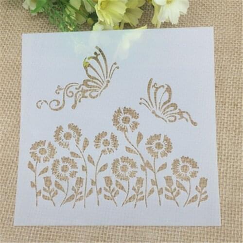 1 Sheet butterfly Layering Stencils for DIY Scrapbooking/photo album Decorative Embossing DIY Paper Cards Crafts