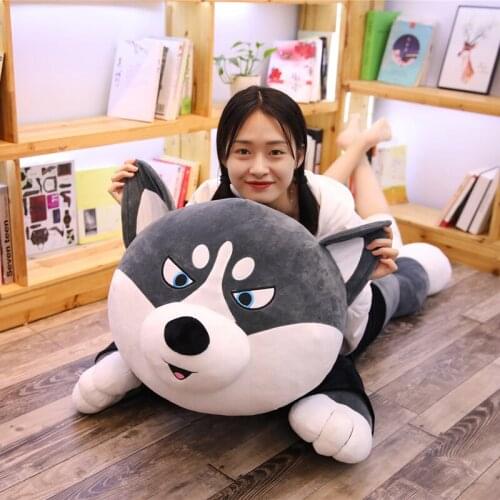 1PC 100cm Cute Husky Dog Plush Toy Stuffed Soft Animal Cartoon Pillow Lovely Christmas Gift for Kids Kawaii Valentine Present