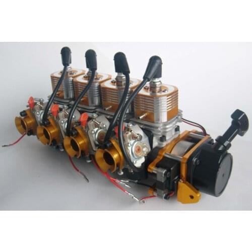 116cc Motor Remete controller Gas Boat and Ship for gas Engine Four 4 cylinders 116cc 4E36CM