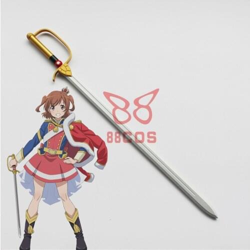 Anime Revue Starlight Aijo Karen Walloon Sword Cavalry Sword Western Sword Cosplay Props Weapons for Halloween Christmas Party