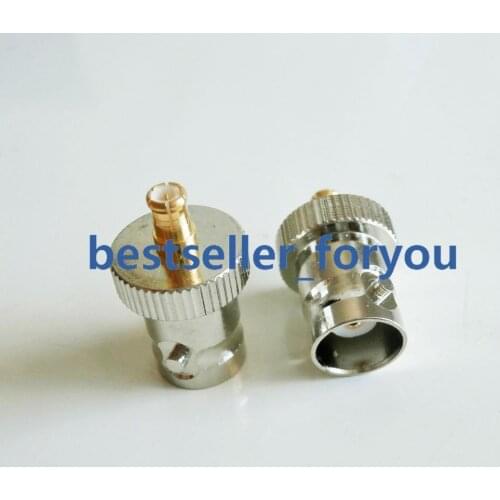 BNC Female Jack To MCX Male Connector Plug Straight RF Connector Adapter GPS Antenna TV