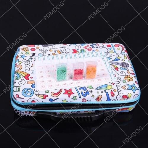 80 Bottles 5d Diamond Painting Accessories tools Storage Box Carry Case diamant painting tools Container Bag 3 sheets label stic