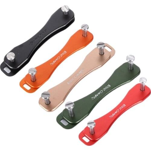 6 Colors Smart Key Holder Folder Pocket Key Chain Clip New EDC Aluminum Hard Oxide Key Holder Clip Keys Organizer EDC Outdoor