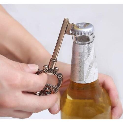 Mini Metal Key Bottle Opener Keychain Beer Openers Zinc Alloy Soda Bottle Opener Rustic Wedding Party Favor Guest Gifts