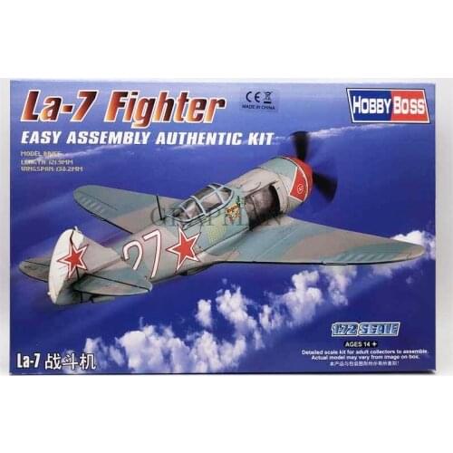 1/72 La-7 Fighter WW II Soviet Military Aircraft Plastic Assembly Model Toy