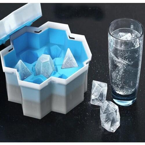 New Silicone Ice Cube Mold Dice Chocolates Mould Tray Home Bar Wine Ice Blocks Maker